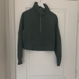 lululemon athletica Dark Green Half-Zip Sweatshirt